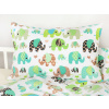 Dreamy Linens Obliečky bavlnené Zelení sloníci