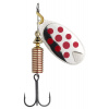 Rotačný blyskáč Abu Garcia Fast Attack LF 4cm 7gr Silver/Red Dots