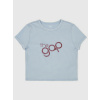 GAP Crop tričko s logom Modrá S Modrá Modrá