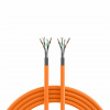 S/FTP (PiMF) drôt LSOH 250m cat.7, CPR Eca, AWG23, 1000Mhz, 10GBase-T, oranžový, meď, GHMT