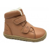 Lurchi Lurchi Nik Nappa Cognac – detské zimné barefoot topánky Veľkosť: 22