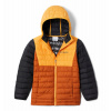 Columbia Powder Lite Boys Hooded Jacket Chlapčenská Bunda Farba: Warm Copper, Mango, Black, Veľkosť (Detské oblečenie): 164 1802901858