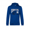 Superfutbal Mikina s kapucňou Gunners, kráľovská modrá Veľkosť: XS