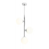 Aldex LIBRA 3 WHITE | Minimalistická lampa s tromi mliečnymi tienidlami Farba: Chrómová