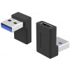 PremiumCord 90° ohnutý USB-C samica na USB3.0 typ A samec kur31-27