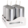 BISPOL – Adventná metalická strieborná, 4× 80 g