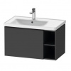 Duravit D-Neo Skrinka pod umývadlo 78,4 cm, ľavá, matný grafit DE425804949