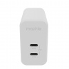 mophie 409909304 nabíječka na PDA/mobilní telefon Laptop, Chytrý telefon, Tablet Bílá AC Rychlé nabíjení Vnitřní