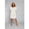 Dámsky župan Italian Fashion STYL dlhý rukáv Ecru r XXL Zaväzovanie v páse