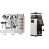 Rocket Espresso Appartamento, copper + Rancilio STILE, white