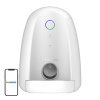 Automatické krmítko pre domáce zvieratá s kovovou miskou WIFI mini Dogness (biele)