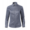 MALFINI PREMIUM JOURNEY 265 / Dámska bavlnená košeľa, easy care - storm gray melange S