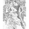 ZUTY Bodkovanie - NESPÚTANÝ TANEC Rámovanie: vypnuté plátno na rám, Rozmer: 40x50 cm