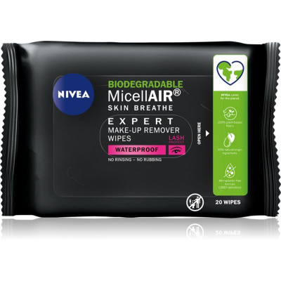 Nivea MicellAir Expert odličovacie micelárne obrúsky 20 ks