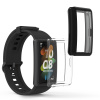 Ochranný rámeček se sklem na fitness náramek HONOR Band 7 / Band 6 / Huawei Band 7 / Band 6 Case 2 ks černo-transparentní (Ochranný rámeček se sklem na fitness náramek kwmobile Protector pro HONOR Ban