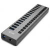 i-tec U3CHARGEHUB16 USB Hub 16 portů USB-A USB 3.0 5 GBit/s šedá Charging Hub