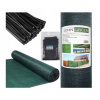 Tieniaca sieť JohnGreen 1,5x50 m zelená, potiahnutá PVC, 95% zatienenie