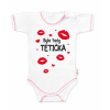Body krátky rukáv s vtipným textom Baby Nellys, Byla tady tetička, veľ. 74 - 86 (12-18m)