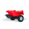 rolly toys Vlečný vozík za traktor KIPPER malý červený