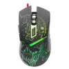 Defender Myš Alfa GM-703L, 3200DPI, optická, 6tl., drôtová USB, čierna, herná, podsvietená