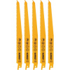 DeWALT DT2349 imetalové pílové listy na drevo s klincami a plasty, 228mm 5ks