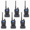 Súprava 6 prenosných rádiových staníc PNI PMR R45 PRO 446MHz, 0,5W, 99 programovateľných kanálov, 16 PMR a 38 CTCSS a 104 DCS tónov, Squelch 5 úrovní, VOX, TOT, BCL, Scan, Roger Beep