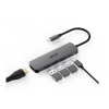 vzorek Acer 5IN1 Type- C dongle, 1x HDMI (až 3840x2160@60hz), 3x USB 3.0 5Gbps ports, 1x Type-C up to 100W PD port (host)