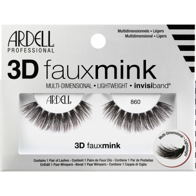 Ardell Ardell 3D Faux Mink 860 Umělé řasy 1 ks Černá