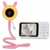 EVOLVEO Baby Monitor N35, dětská chůvička s kamerou,VOX,teploměr,noční vidění,RGB světlo,Růžová (CAM-35P)
