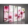 Obraz na plátne viacdielny - OB2890 - Ružové kvety 150cm x 100cm - S12