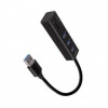 Axagon HMA-CR3A HUB 3xUSB-A microSD ALU USB 3.2