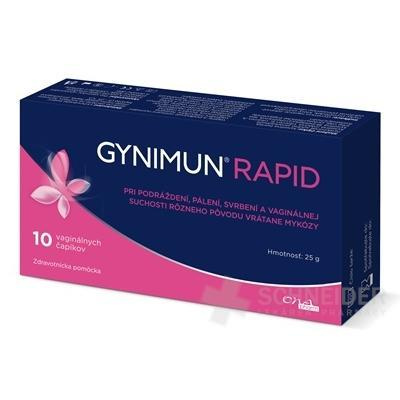 GYNIMUN Rapid vaginálne čapíky 1x10 ks