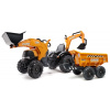 Šliapací traktor FALK 997W Case CE 580 Super N - oranžový