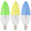 Immax NEO SMART sada 3x žiarovka LED E14 6W RGB+CCT barevná a biela, stmívatelná, WiFi 07716C