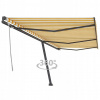 vidaXL Voľne stojaca ručne zaťahovacia markíza 600x300 cm žlto-biela
