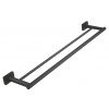 Novaservis Dvojitý držiak uterákov GRETA 600 mm, gun metal AGR10GM