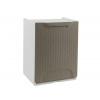 Artplast Úložný box/koš výklopný RATTAN taupe/bílý 34x29x47 cm