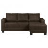 MID.YOU ROHOVÁ SEDACIA SÚPRAVA, textil, tmavohnedá - Online Only obývacie izby - 001628000211