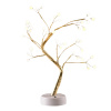 ACA Lighting LED dekoračná zlatý stromček 36 LED, 50cm, 3x batéria AA, USB port, teplá biela