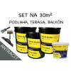SET NA 30m2 - (65kg) 3x Tekutá dlažba ALF BL100 20 kg antracit, Adhézny mostík ALF PR50 5kg,, hladidlo, štec, špachtla