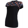 SENSOR MERINO IMPRESS dámské triko kr.rukáv černá/floral - M