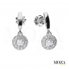 MOZA gold Diamantové náušnice MG2016 Farba Zlata: biele Au