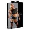 Cottelli Bondage - reťazové spodné prádlo set (čierne) - XL