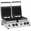Dvojitý vaflovač belgických vaflí 2 x 1500 W ROYAL CATERING RC-WMDS01