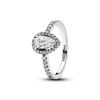 PANDORA prsten Třpytivá aureola ve tvaru hrušky 60 192835C01-60