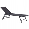 Záhradné lehátko - Black Portofino Garden Deckchair! (Black Portofino Garden Deckchair!)