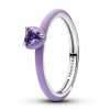 PANDORA ME prsteň Fialové srdce 193088C04