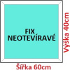 Soft Plastové okno 60x40 cm, FIX neotváravé
