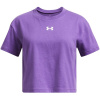 Under Armour CROP SPORTSTYLE LOGO SS Purple 5 - 6 Years (XS)