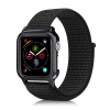 AppleMix Remienok pre Apple Watch 40 mm Series 4 + puzdro - nylon - čierny